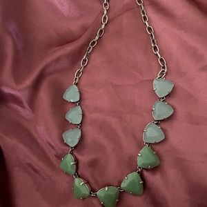 Stella dot necklace multi color light green and blue